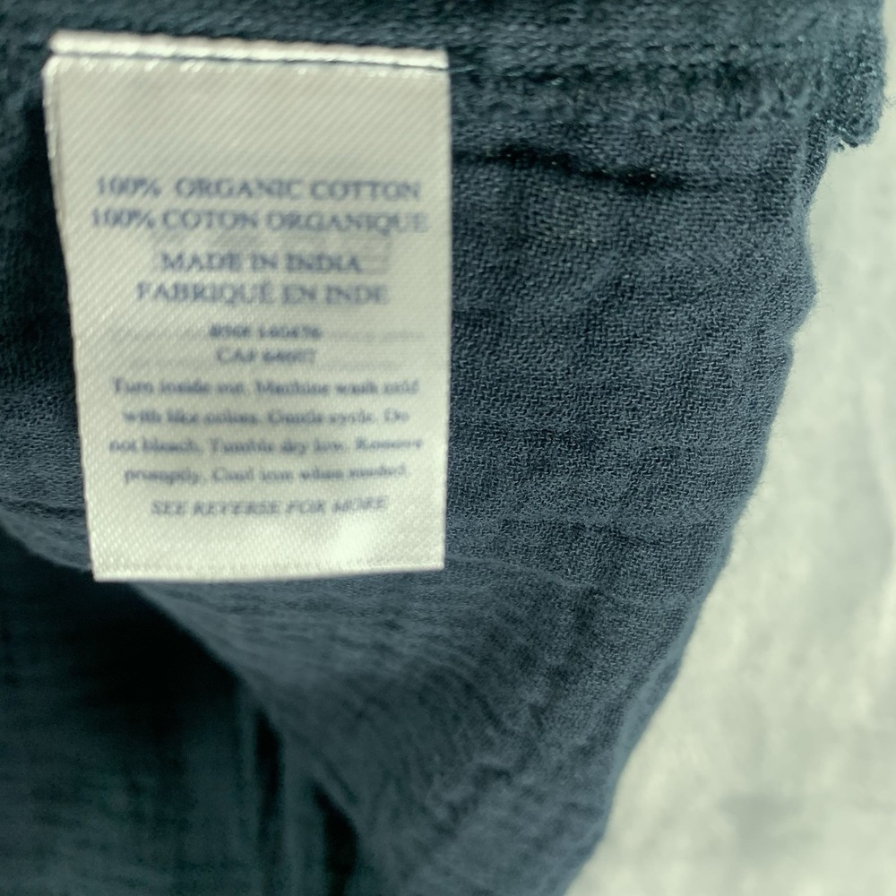 Faherty Women's Top Dream Gauze Desmond Navy 100% Organic Cotton XS Button Up - Picture 5 of 11